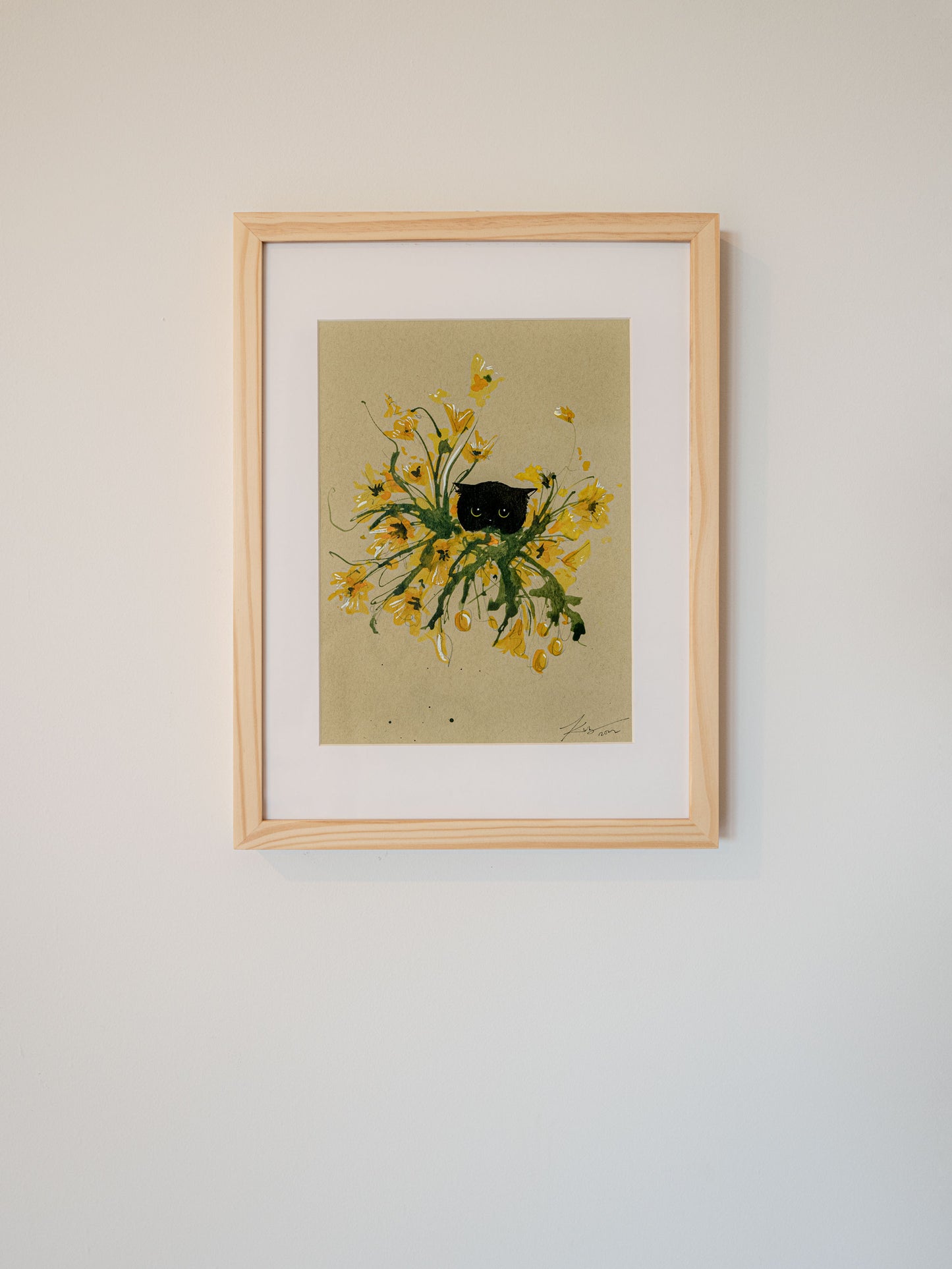 A Void in a Bouquet | 9" x 12" | Framed Original Artwork