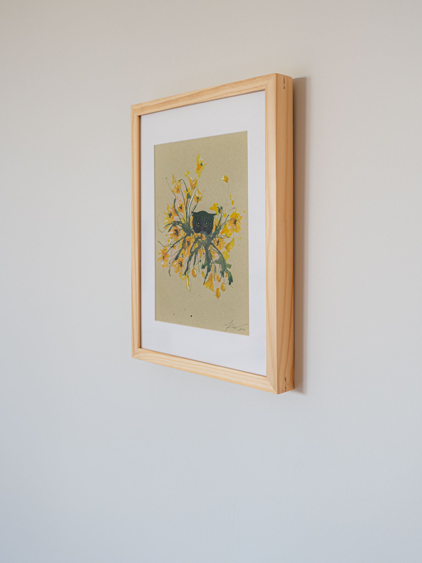 A Void in a Bouquet | 9" x 12" | Framed Original Artwork