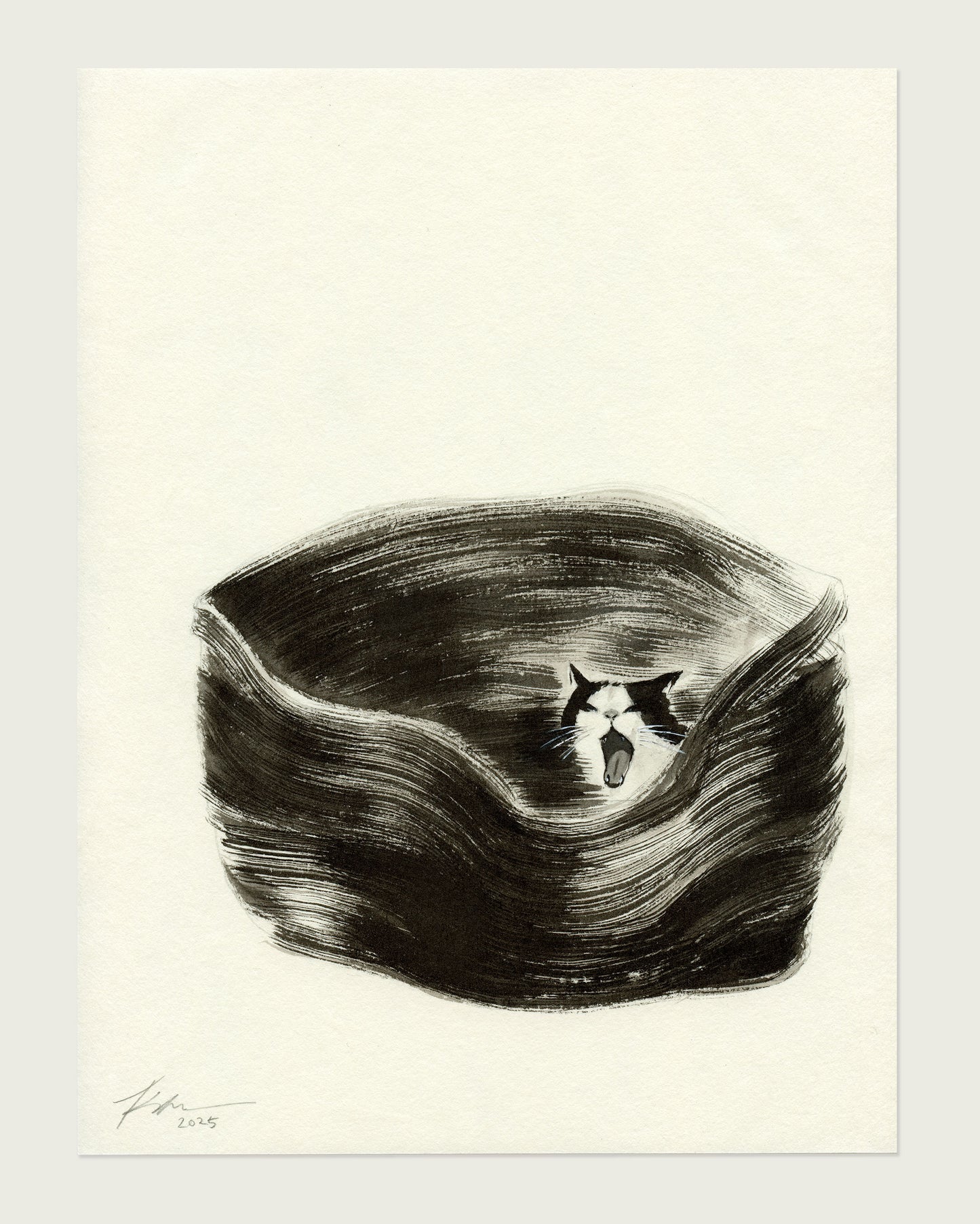 Wally's Afternoon Nap | 8.5" x 11" | Original Artwork