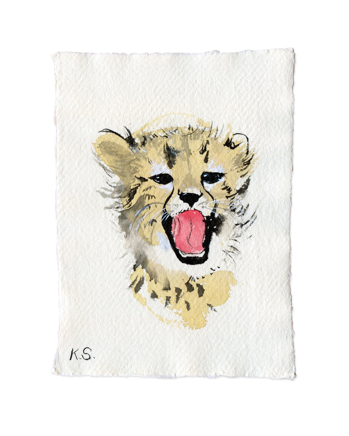 Baby Cheetah | A6 | Original Painting