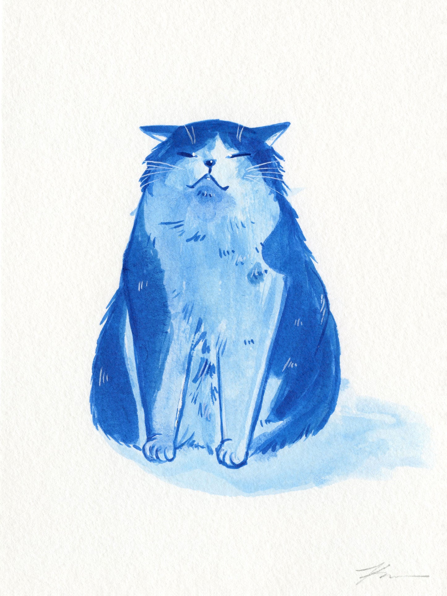 Basking | 5" x 7" | Framed Original Artwork