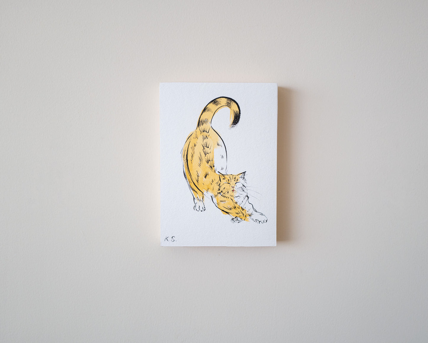 Biiiggg Stretchhhhh | 5" x 7" | Original Painting