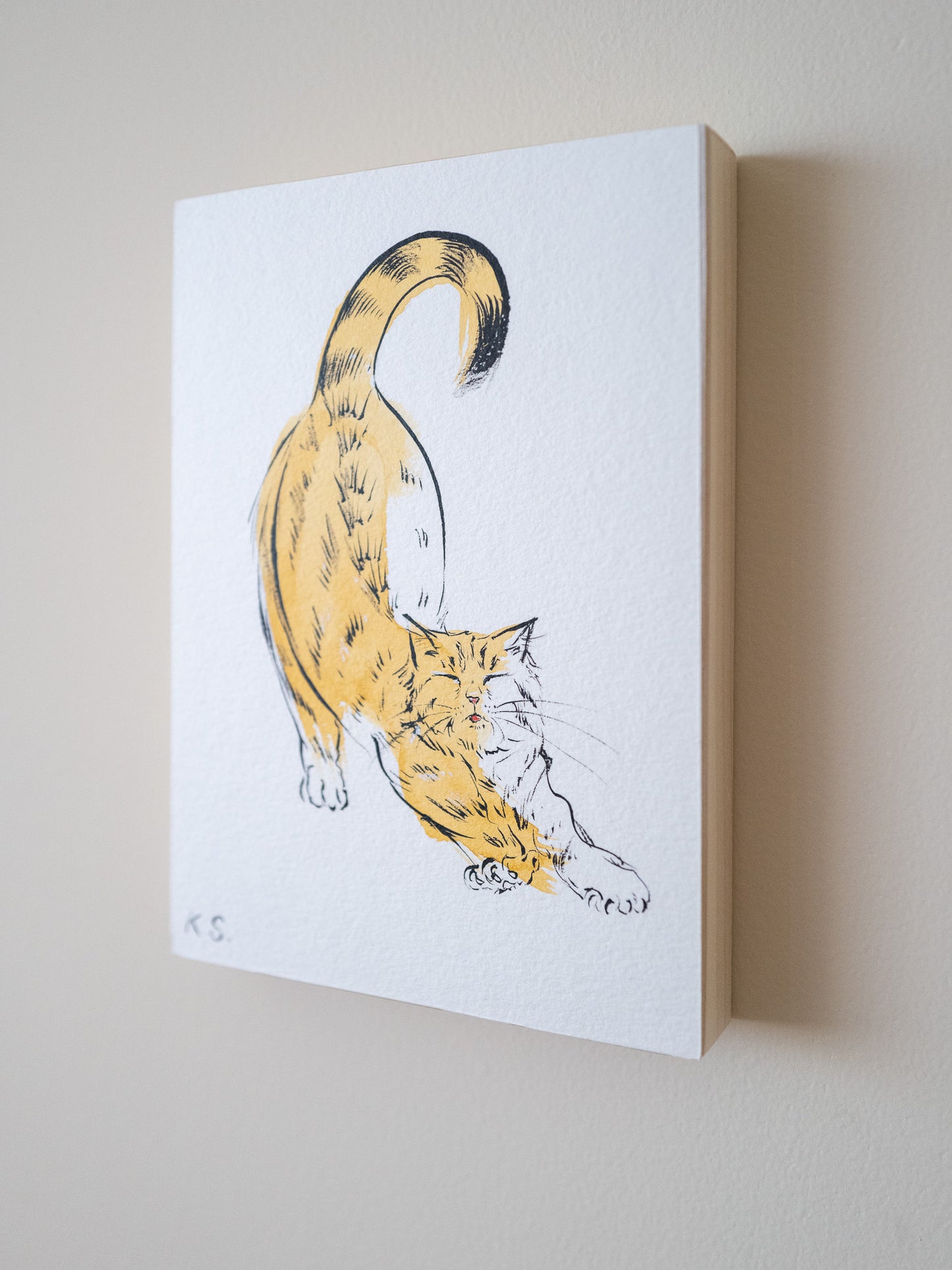 Biiiggg Stretchhhhh | 5" x 7" | Original Painting