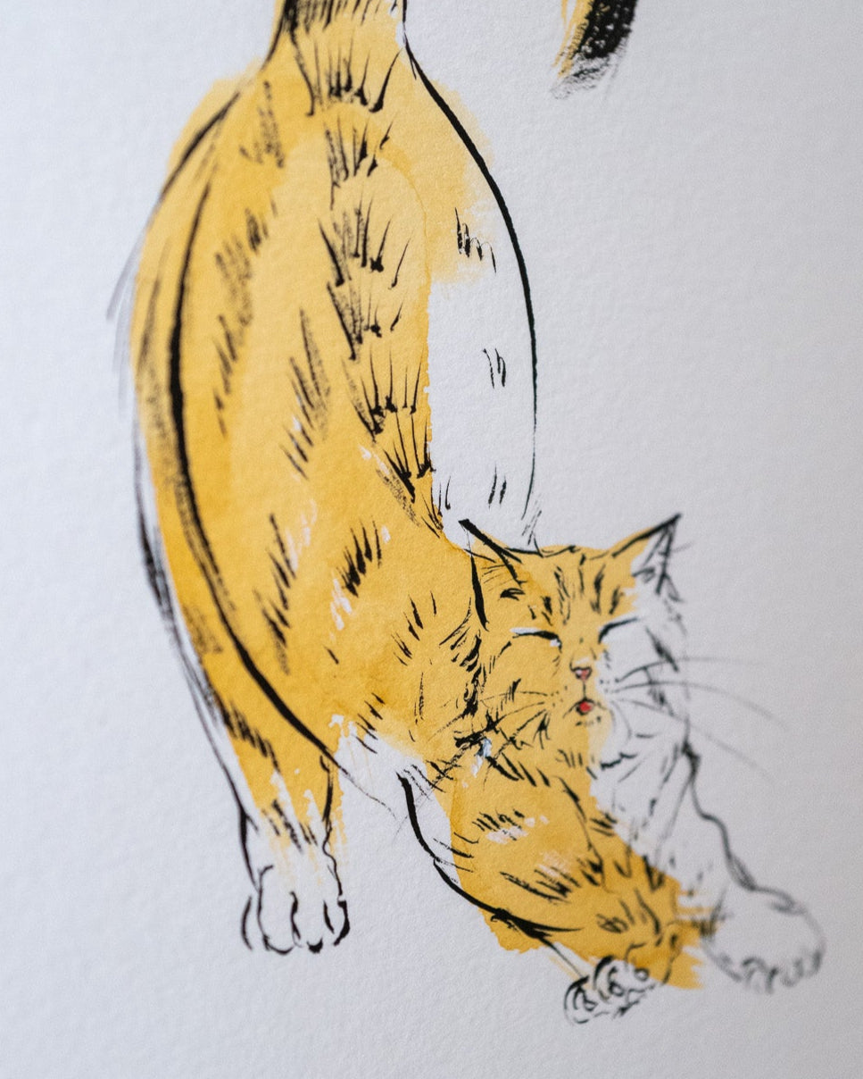 Biiiggg Stretchhhhh | 5" x 7" | Original Painting