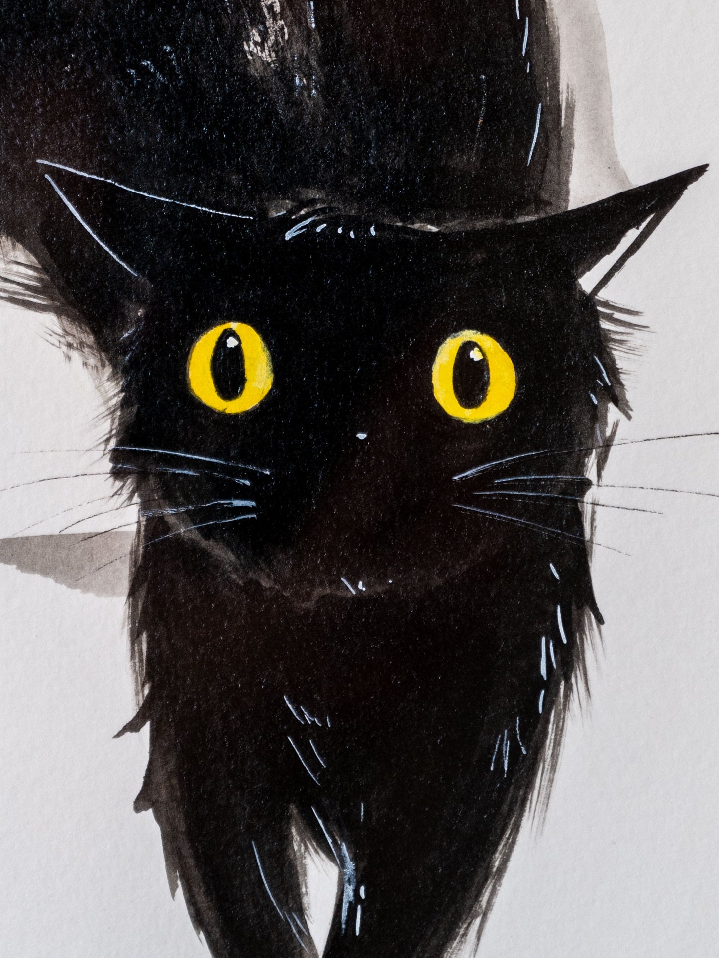 Skrunkly Cat | 11" x 15" | Framed Original Artwork