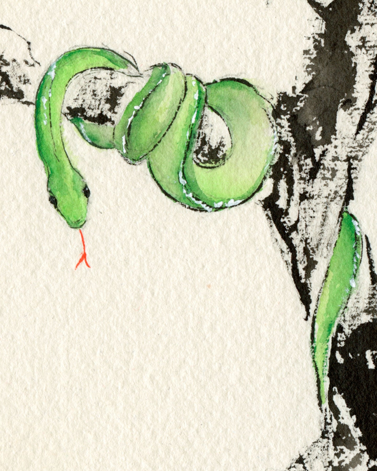 Snake Zodiac | A6 | Original Painting