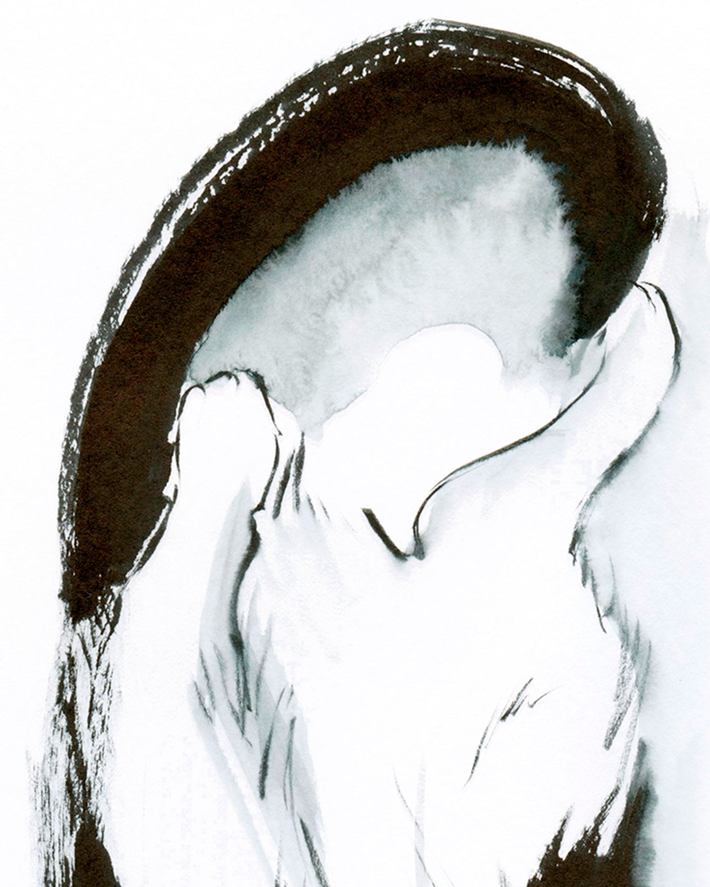 Exposed Belly, Proceed with Caution | 9" x 12" |  Original Artwork