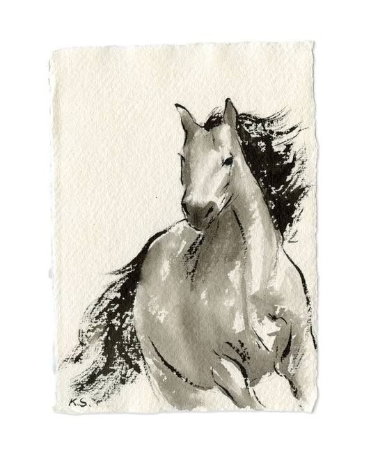 Horse Zodiac | A6 |  Original Painting