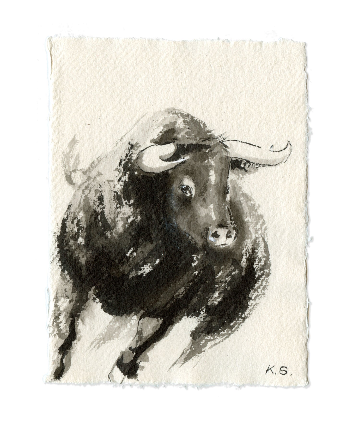 Ox Zodiac | A6 |  Original Painting