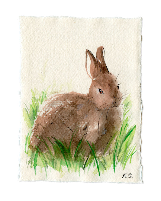 Rabbit Zodiac | A6 |  Original Painting