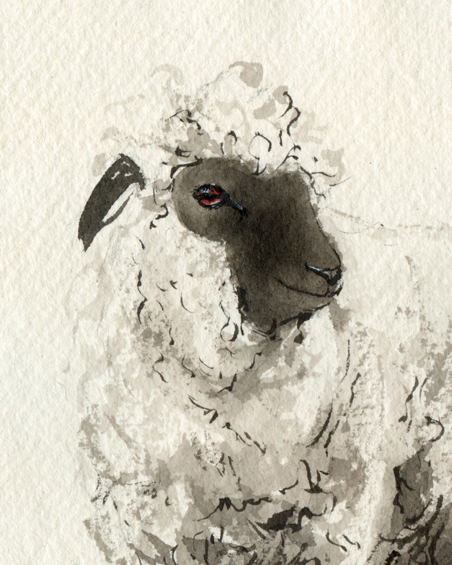 Sheep Zodiac | A6 |  Original Painting
